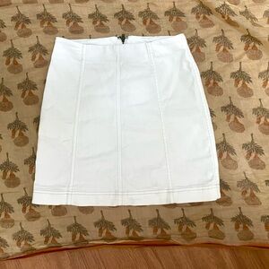 Free people modern femme white tight skirt size 0
